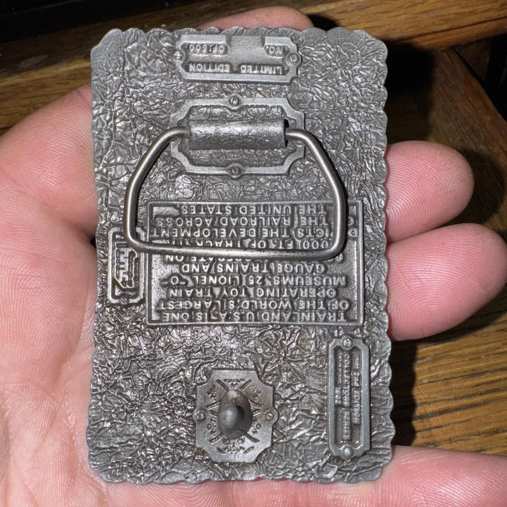 Vintage Rare Old Trainland 1982 Locomotive Engine Railroad   Belt BUCKLE